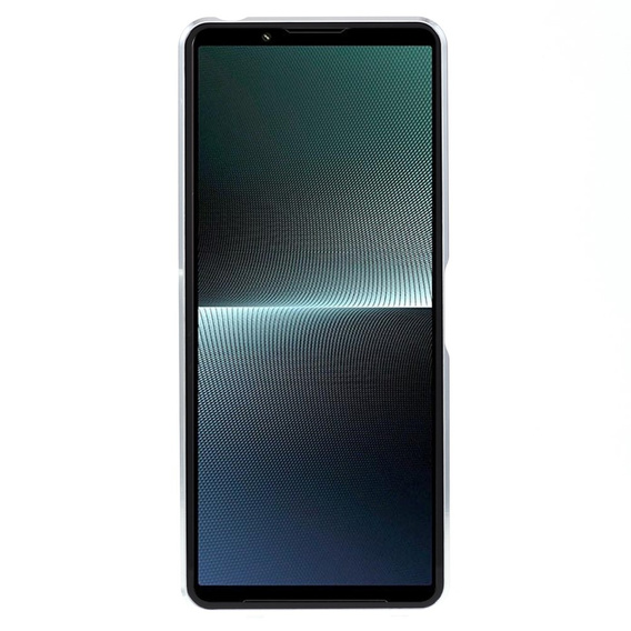Husa pentru Sony Xperia 1 V, Magnetic Dual Glass, de argint
