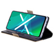 Carcasă cu clapetă pentru Samsung Galaxy A51 5G, Wallet Pocket Zipper Lace, negru