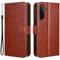 Cu clapetă pentru Samsung Galaxy A26, Crazy Horse Wallet, maro