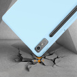 Husă pentru Lenovo Tab P12, Smartcase cu spațiu pentru stylus, albastru