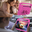 Husa pentru copii pentru Samsung Galaxy Tab S9 FE+, Husa pentru copii cu mâner, roz