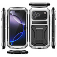 Husă R-JUST cu suport și sticlă încorporată pentru iPhone 17 Pro Max