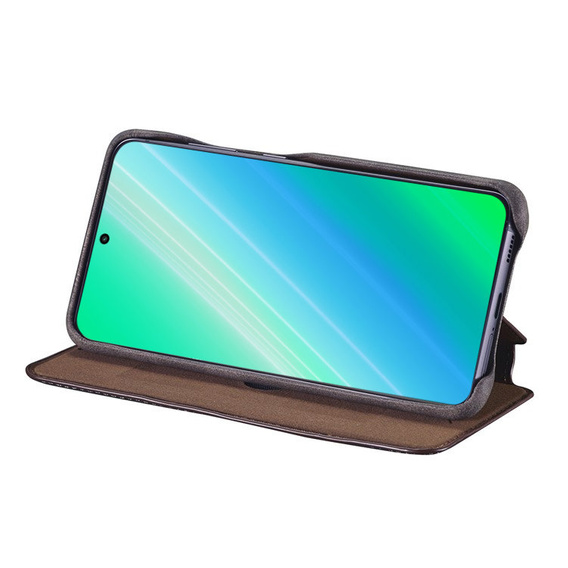 Carcasa cu clapetă pentru Samsung Galaxy A54, ERBORD Retro, maro