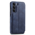 Carcasa cu clapetă pentru Samsung Galaxy S23 Plus, ERBORD Retro, albastru