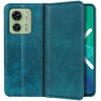 Huse pentru Motorola Edge 40 5G, Wallet Litchi Leather, verde