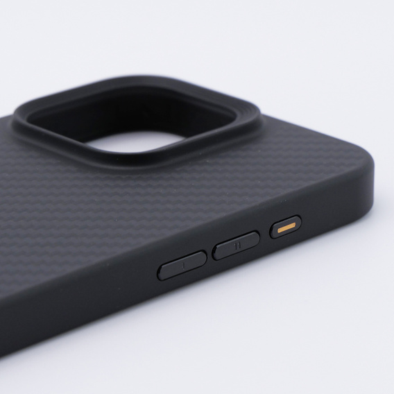 Husă pentru iPhone 15 Pro Max, Aramid Fiber Cover, negru