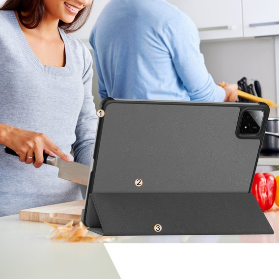 Husă pentru Xiaomi Pad 7 / 7 Pro, Smartcase, gri
