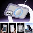 Carcasă cu ramă pentru Samsung Galaxy S23 FE, pentru MagSafe, transparent / violet
