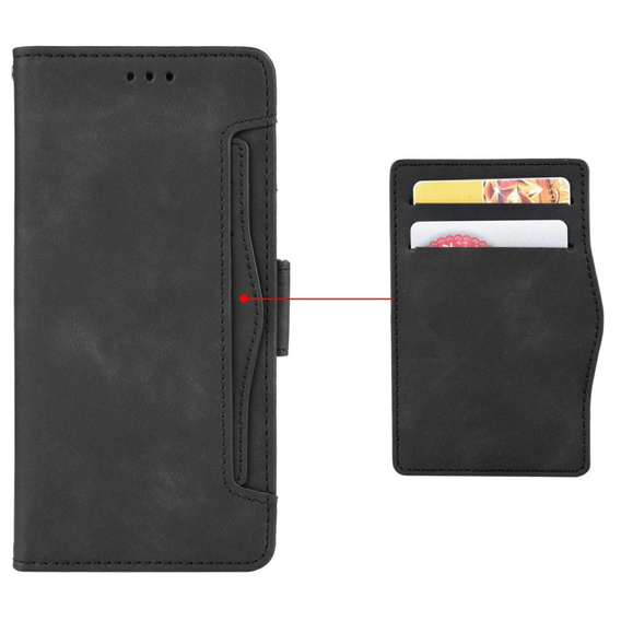 Cu clapetă pentru Oppo Reno 13F / Oppo Reno 13FS, Card Slot, negru