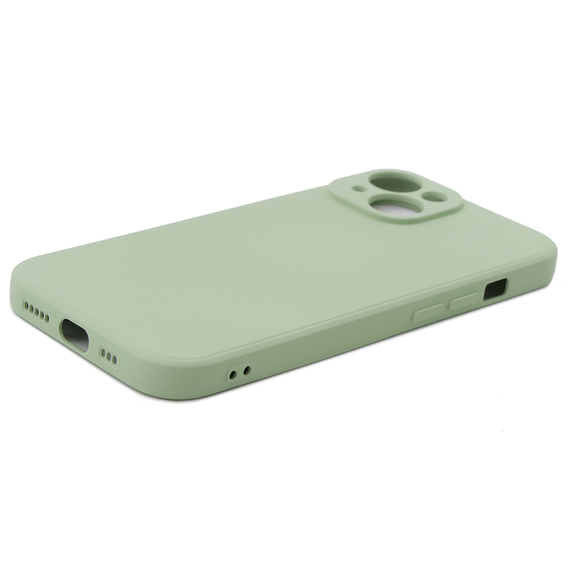 Husa pentru iPhone 15 Plus, Silicone Lite, verde