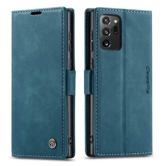 Husa CASEME pentru Samsung Galaxy Note 20 Ultra, Leather Wallet Case, verde