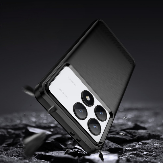 Huse pentru Xiaomi Poco F6 Pro, Carbon, negru