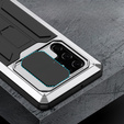 Husă blindată pentru Samsung Galaxy S22 Ultra, R-JUST CamShield Slide, de argint