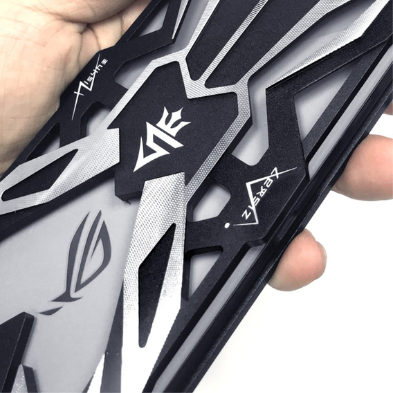 Husă blindată pentru ASUS ROG Phone 8 Pro, Aluminum Alloy, negru