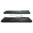 Carcasa Spigen pentru Samsung Galaxy A36 5G, Tough Armor Mag MagSafe, negru + 9H Tempered Glass