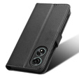 Cu clapetă pentru Oppo A58 4G, Smart Magnet, negru