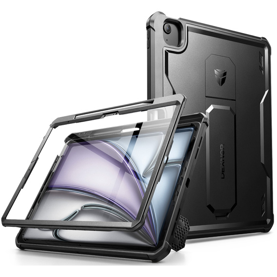 Husă blindată pentru iPad Air 13" 2025/2024 (7/6 gen.), Dexnor Full Body, negru