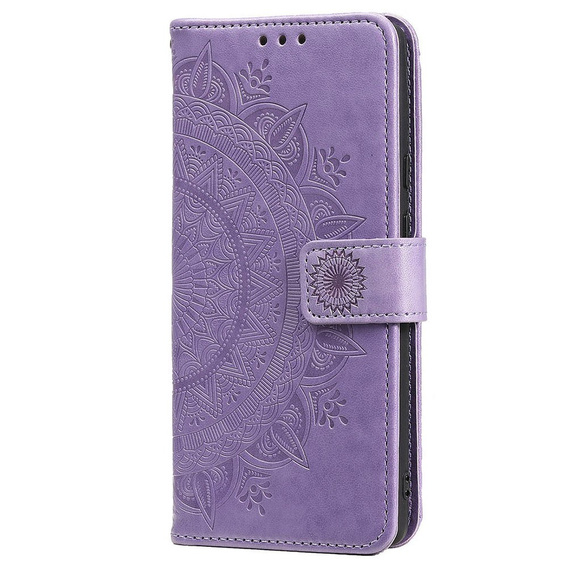 Cu clapetă pentru Realme C35, Mandala, albastru
