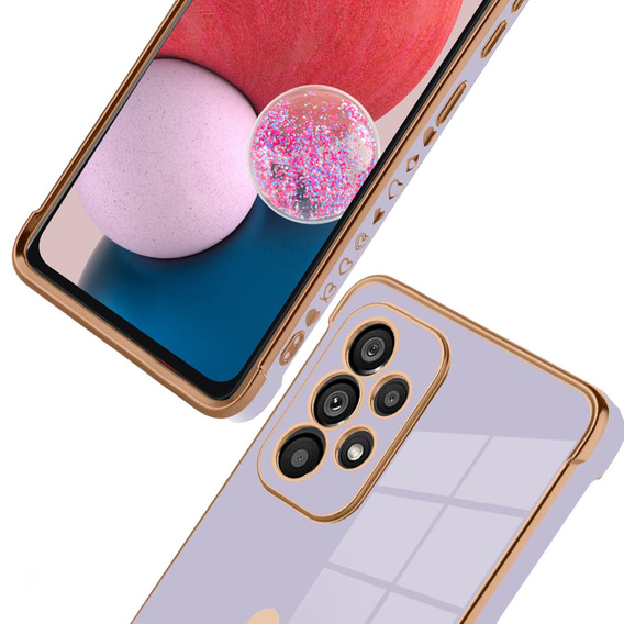 Huse pentru Samsung Galaxy A13 4G, Electro heart, violet