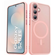 Carcasă Matt pentru iPhone 17 Pro, pentru MagSafe, roz translucid