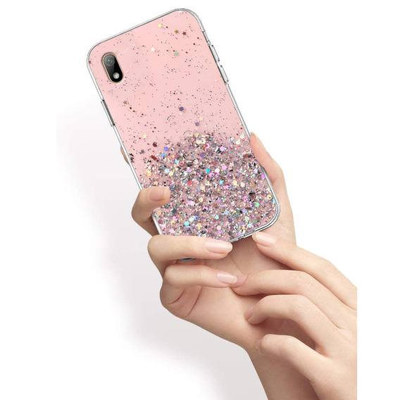 Huse pentru Huawei Y5 2019, Glittery, roz