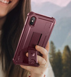 Husă blindată pentru iPhone XS Max, Dexnor Full Body, roșu
