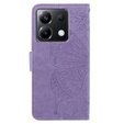 Cu clapetă pentru Xiaomi Poco X6 5G, Butterfly, violet