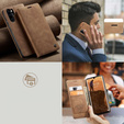 Husa CASEME pentru Huawei P30 Pro, Leather Wallet Case, maro