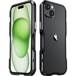 Husa LUPHIE pentru iPhone 15, Armor Bumper, negru
