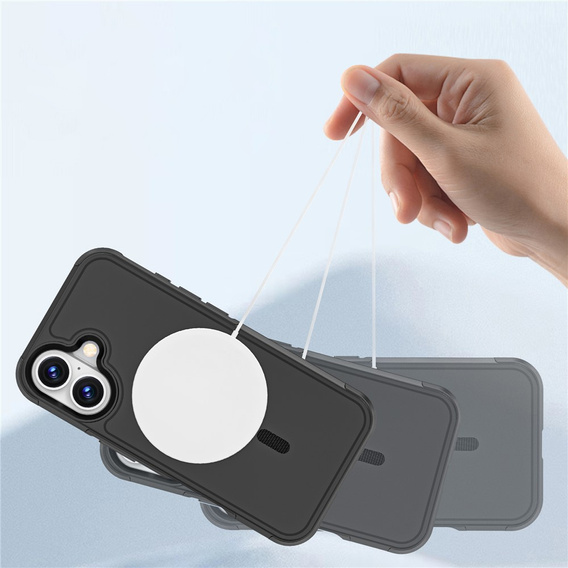Husă MagForce pentru iPhone 17, pentru MagSafe, blindată, neagră