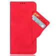 Cu clapetă pentru Motorola Edge 50 Ultra, Card Slot, roșu
