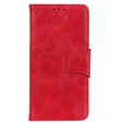 Cu clapetă pentru Asus Zenfone Max M2 ZB633, Leather Flexi Book, roșu