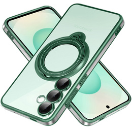 Carcasă magnetică pentru Samsung Galaxy S25+ Plus, pentru MagSafe, verde
