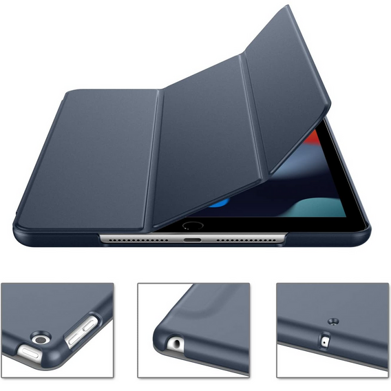 Husă pentru iPad 7/8/9 10.2 2019/2020/2021, Smartcase, albastru închis