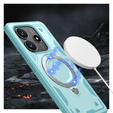 Carcasă pentru Xiaomi Redmi Note 14 5G, Military MagSafe, albastru + 9H Glass