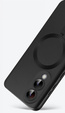 Carcasă pentru Samsung Galaxy S25 Edge, ColorMag, pentru MagSafe, negru + sticlă călită 9H