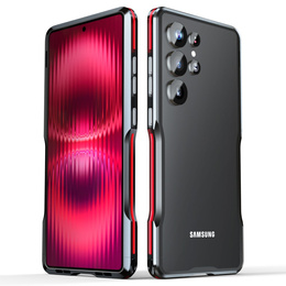 Husa LUPHIE pentru Samsung Galaxy S25 Ultra, Armor Bumper, negru