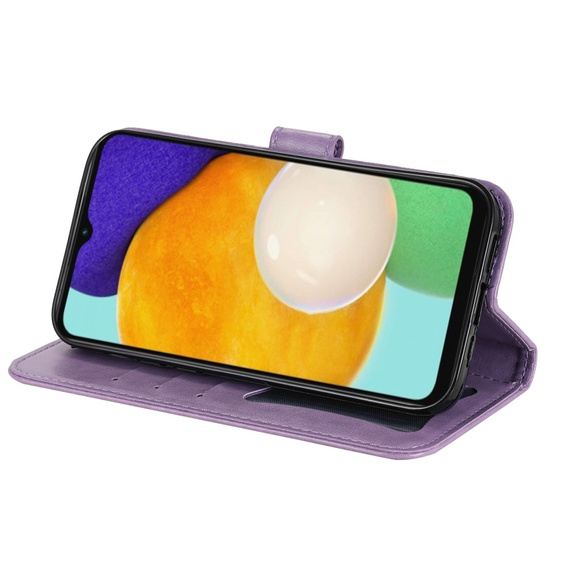 Cu clapetă pentru Samsung Galaxy A13 4G, Mandala Flower, violet