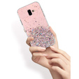 Huse pentru Samsung Galaxy J6 Plus, Glittery, roz