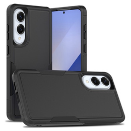 Husa blindată pentru Samsung Galaxy S25 Edge, Dual Shockproof, negru