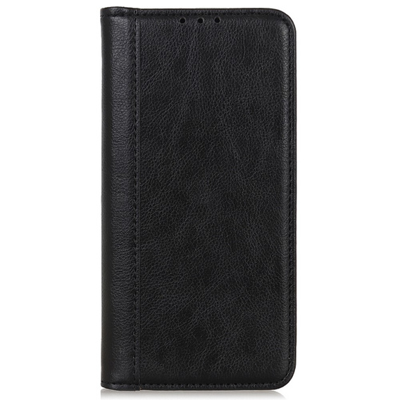 Huse pentru Sony Xperia 5 V, Wallet Litchi Leather, negru