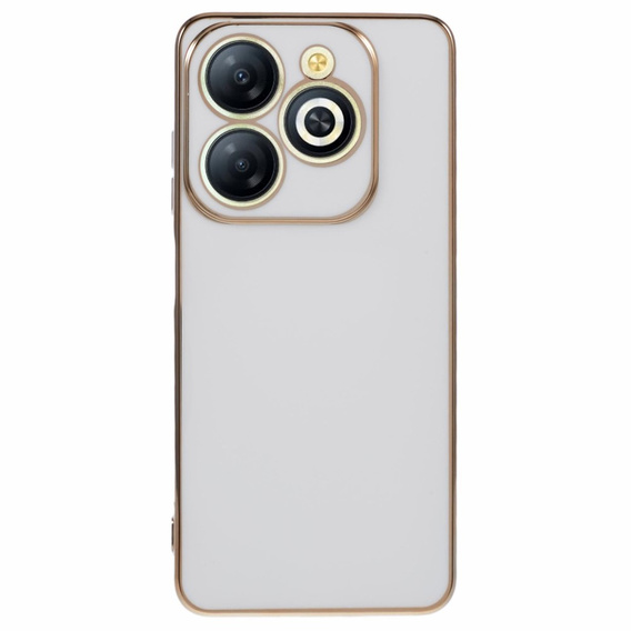 Husă pentru Infinix Hot 40i, Glamour CamShield, alb