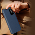 Husă cu clapetă pentru Samsung Galaxy S25 Edge, Smart View Wallet, albastru