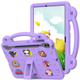 Husă pentru copii pentru Samsung Galaxy Tab S9 FE+ Plus, Cute Patterns, cu suport, violet