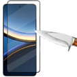 Sticlă călită 3D pentru Xiaomi Poco F7 Pro, cadru negru