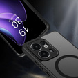 Husă pentru Oppo Reno 13F / Oppo Reno 13FS, pentru MagSafe, ERBORD Matt Case, negru
