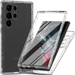 Carcasă pentru Samsung Galaxy S23 Ultra, Shockproof, cu folie, transparentă