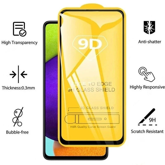 Sticlă călită 3D pentru Samsung Galaxy A54 5G, negru