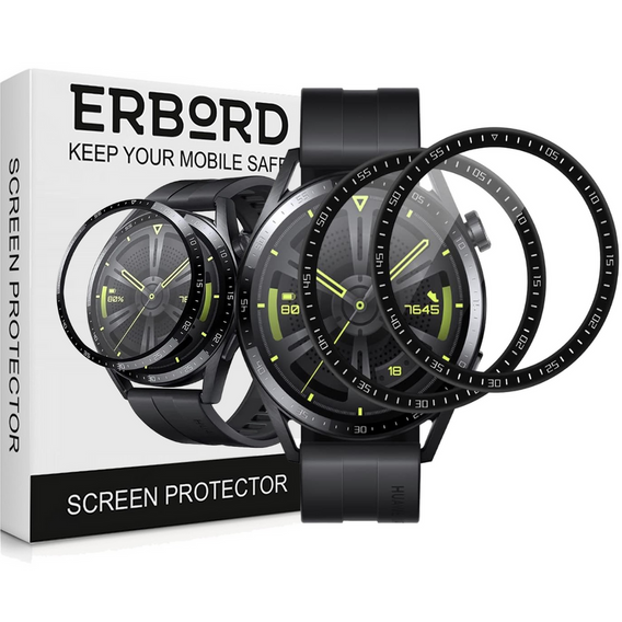 2x ERBORD Hybrid Glass pentru Huawei Watch GT 3 46mm