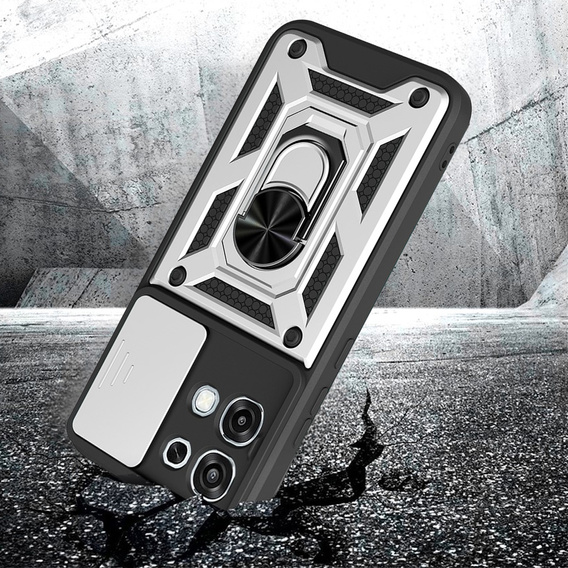 Husă blindată CamShield Slide cu capac pentru cameră și inel pentru Oppo A6 Pro 5G